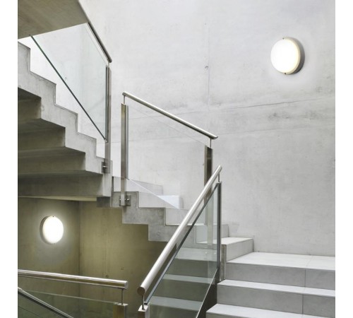 Светильник светодиодный для ЖКХ с акуст.датчиком,с дежурным режимом работы ,12W, 900Lm, 6500K, в пластиковом корпусе, IP65, AL3018  41893  FERON