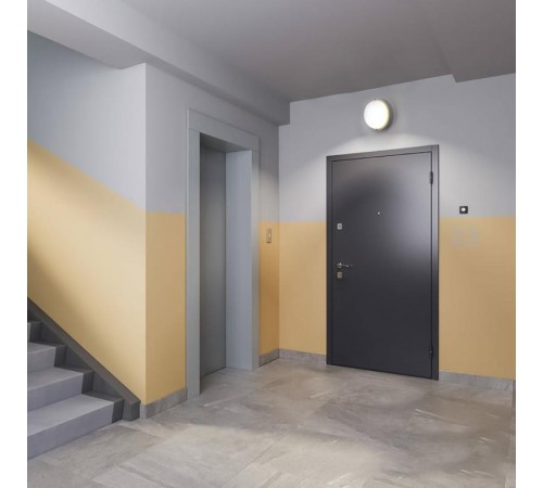 Светильник светодиодный для ЖКХ с акуст.датчиком,с дежурным режимом работы ,12W, 900Lm, 6500K, в пластиковом корпусе, IP65, AL3018  41893  FERON