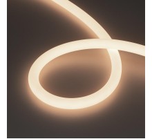 Светодиодная лента герметичная MOONLIGHT-TOP-M768-D18mm 24V White-MIX 360deg (14.4 W/m, IP65, 2216, 5m, wire x1) (Arlight, Вывод кабеля прямой)  0375