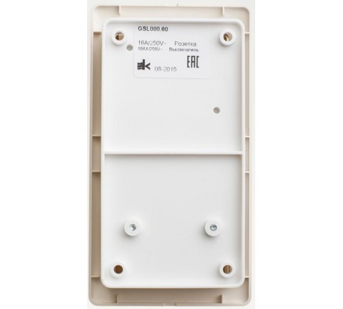 Glossa Бежевый Блок: Розетка и 1-кл. Выключатель  GSL000260  SE