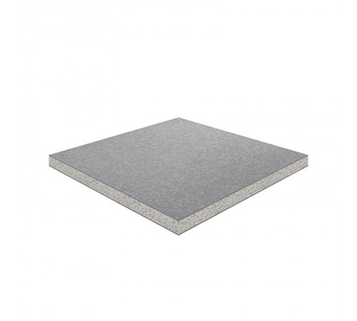 Панель фальшпола металлическая без перфорации, толщиной 38 мм, 668459  ФМ-600х600х38   Ostec
