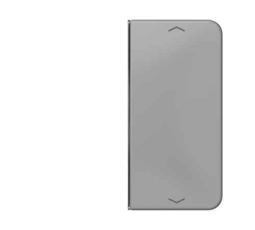 клавиша с символом для 2-клавишного пульта KNX, серая, для серии CD  CD402TSAPGR  Jung