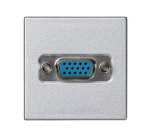 Simon Connect Плата с разъёмом VGA, D-sub, 15 pin, К45, винтовой зажим, "мама", алюминий  K100B-8  Simon