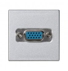 Simon Connect Плата с разъёмом VGA, D-sub, 15 pin, К45, винтовой зажим, "мама", алюминий  K100B-8  Simon
