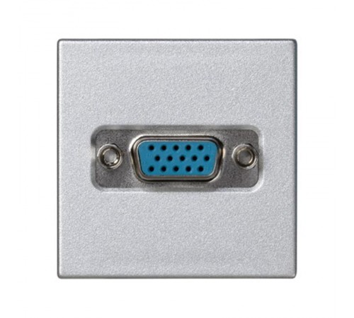 Simon Connect Плата с разъёмом VGA, D-sub, 15 pin, К45, винтовой зажим, "мама", алюминий  K100B-8  Simon
