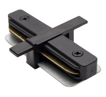 Коннектор для однофазного шинопровода LD1004 прямой встраиваемого , черный  10358  FERON