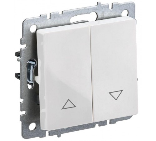 BRITE Выключатель жалюзи 10А ВС10-1-5-БрБ белый   BR-V15-0-10-K01  IEK