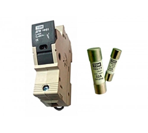 Держатель плавких вставок ДПВ 14х51 1П   SQ0216-0004  TDM