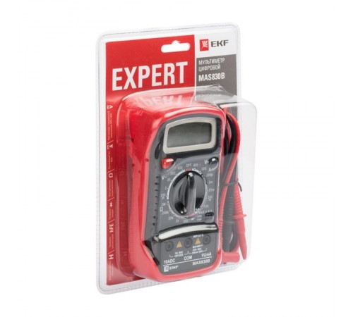 Мультиметр цифровой MAS830B EKF ExpertIn-180701-pm830BEKF