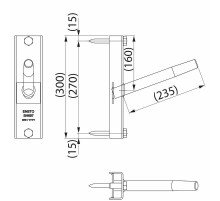 Крепление изолятора типа КИ  SH697R  Ensto