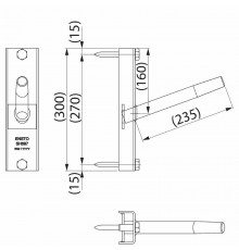 Крепление изолятора типа КИ  SH697R  Ensto