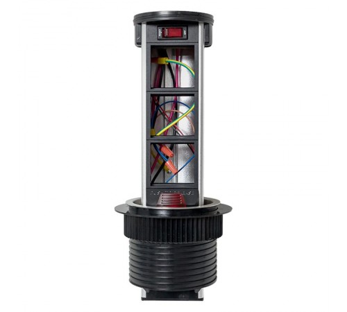 Встраиваемая мини-колонна с беспроводной зарядкой 15Вт, 6 модулей C-Line  cl-vmkwc-6-s  EKF