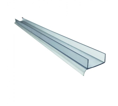 Уплотнитель кухонный, пластик, для ДСП 16 мм, 3м бесцветный (1 шт)  - накл.  129973  Tech-KREP