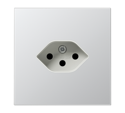 Швейцарская розетка, алюминий  AL1520-13SEV  Jung