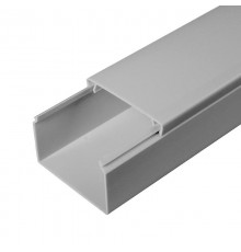 Кабель-канал серый RAL 7035 60х40 (40м/уп) 2-й замок в п/э   PR03.0077  ПРОМРУКАВ