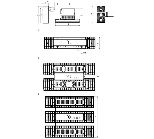 Светильник светодиодный HB LED 150 D60 5000K (EXTREME)  1224001780  Световые Технологии
