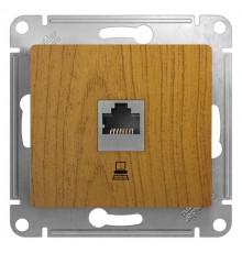 Glossa Дерево Дуб Розетка компьютерная RJ45 кат.5E  GSL000581K  SE