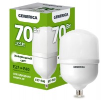 Лампа светодиодная HP 70Вт 230В 4000К E27-E40   LL-HP-70-230-40-E27-E40-G  GENERICA