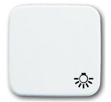 Клавиша для механизма 1-клавишного выкл./перекл./кнопки с символом СВЕТ, серия Reflex SI, цвет альпийский белый  1731-0-1996   2CKA001731A1996  ABB