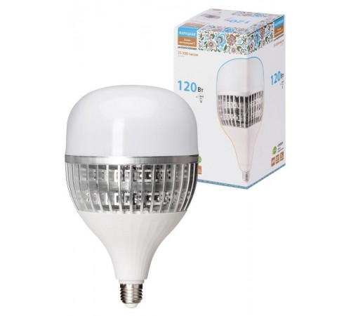 Лампа светодиодная T-120 Вт-230 В-6500 К-E27 (170x295 мм) НАРОДНАЯ  SQ0340-1639  TDM