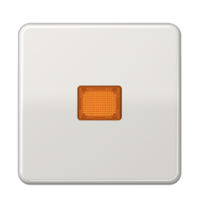 Клавиша с оранжевым окошком для выключателя с подсветкой; светло-серая  CD590KOBFLG  Jung