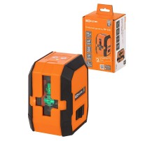 Лазерный уровень ЛУ-1(З), 15 м ± 1 мм/5 м, два луча, 520 нм, зеленый луч, резьба 1/4, "Гранит"  SQ1018-0301  TDM