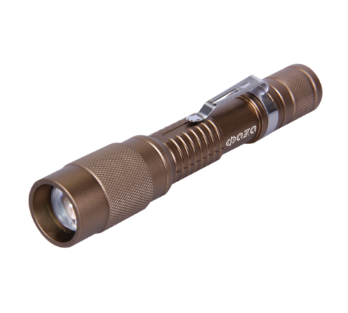 Фонарь рабочий A2-L3WZ-2AA (3W, zoom) бронз.  2851628  ФАZА