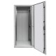 Шкаф напольный 19" TERACOM PRO 18U 600x600 мм двери стеклянная с замком-ручкой и металлическая серый TRP-NTC-1866-41G EKF