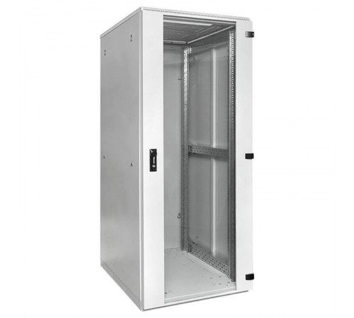 Шкаф напольный 19" TERACOM PRO 18U 600x600 мм двери стеклянная с замком-ручкой и металлическая серый TRP-NTC-1866-41G EKF