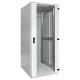 Шкаф напольный 19" TERACOM PRO 18U 600x600 мм двери стеклянная с замком-ручкой и металлическая серый TRP-NTC-1866-41G EKF