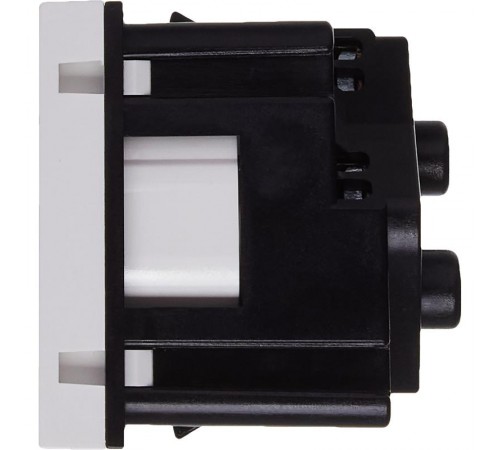 Розетка с заземлением, винтовые зажимы - без шторок 16А 250В - 45°- 2 модуля - белый  4521051  Daccord