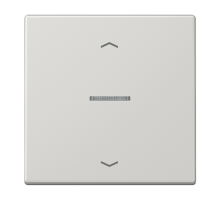 Клавиша для KNX кнопки, 1 группа, с окошком и символами"стрелки"; дюропласт; светло-серый  LS101KO5PLG  Jung