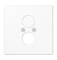 Крышка для 2-х гнезд (разъемов для громкоговорителей); белая  LS962WW  Jung