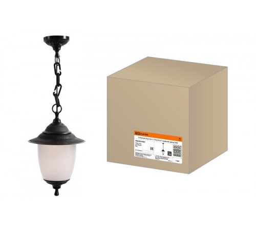 Светильник садово-парковый Прага Эл-11-70 60 Вт Е27 подвесной черный  SQ0330-0507  TDM