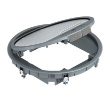 Лючок GESR9 SRU (универсальный) 12xModul45 (полиамид,серый) (GESR9 SR U 7011)  7405512  OBO Bettermann