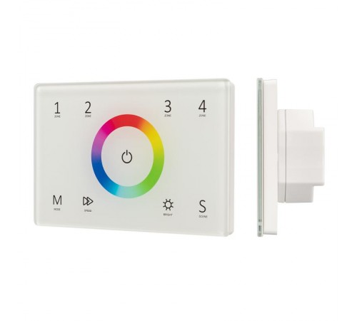 Панель Sens SMART-P83-RGB White (230V, 4 зоны, 2.4G) (Arlight, IP20 Пластик, 5 лет)  028402  Arlight