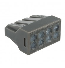 Экспресс-клемма с пастой, 8-проводная до 2,5 мм, серая (50 шт./уп.) (773-308)  07-3080  REXANT