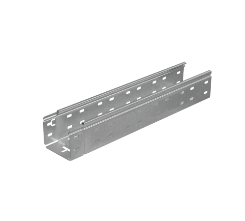 Лоток перф. 80х100х1,5 L6000 мм "Быстрый монтаж ПЛЮС" HD  LPplus80-100-1.5-6000 HD  КМ - профиль