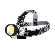 Фонарь налобный поворотный COB, 3хAAА, увеличенное время работы, ремень в комплекте  75-701  Rexant