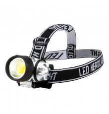 Фонарь налобный поворотный COB, 3хAAА, увеличенное время работы, ремень в комплекте  75-701  Rexant