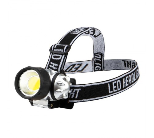 Фонарь налобный поворотный COB, 3хAAА, увеличенное время работы, ремень в комплекте  75-701  Rexant