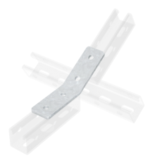 Уголок крепежный двойной 45?, нержавеющая сталь AISI 304  IBMC1024C  DKC