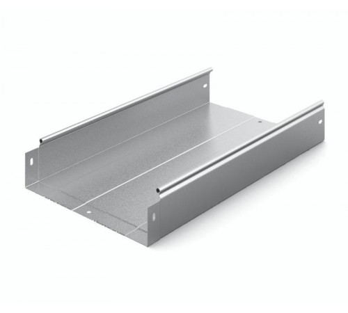 Металлический лоток неперфорированный 300х80х3000, толщ. 1,0 мм, гор. цинк, 313380  ЛНМЗТ-300х80х3000-1,0-ГЦ   Ostec
