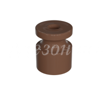 Изолятор пластиковый для наружного монтажа витой электропроводки, D20х24мм, цвет - какао, серия УСАДЬБА, ТМ МЕЗОНИНЪ (100 шт /уп