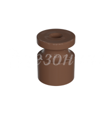 Изолятор пластиковый для наружного монтажа витой электропроводки, D20х24мм, цвет - какао, серия УСАДЬБА, ТМ МЕЗОНИНЪ (100 шт /уп