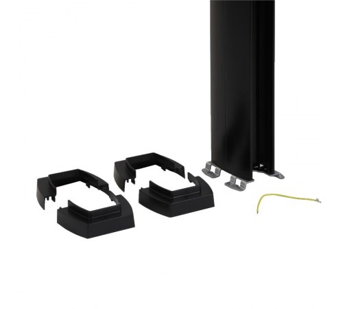 Snap-On колонна алюминиевая с крышкой из пластика 2 секции 4,02 метра, с возможностью увеличения высоты колонны до 5,3 метра, цвет черный  653035  L