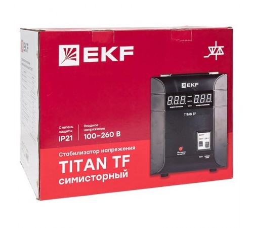 Стабилизатор напряжения электронный напольного исполнения TITAN -ТF-10000  stab-TF-10000 EKF