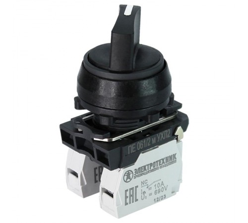 ПЕ-061 исп.2, 1з+1р, 10А, 660В, рукоятка на 2 положения -45° +45°, IP54, переключатель управления (ЭТ)  ET514787  Электротехник