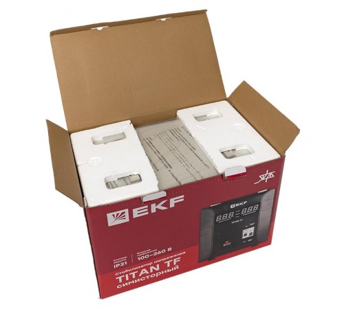 Стабилизатор напряжения электронный напольного исполнения TITAN -ТF-10000  stab-TF-10000 EKF