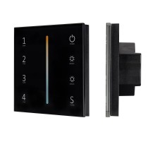 Панель Sens SMART-P43-MIX Black (230V, 4 зоны, 2.4G)  028137  Arlight